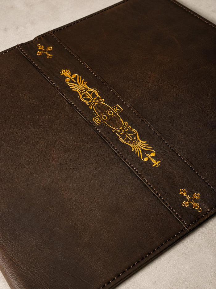 Handmade Leather Samsung tab A9+ A11+ Cover, Book Style Case with Pen Holder