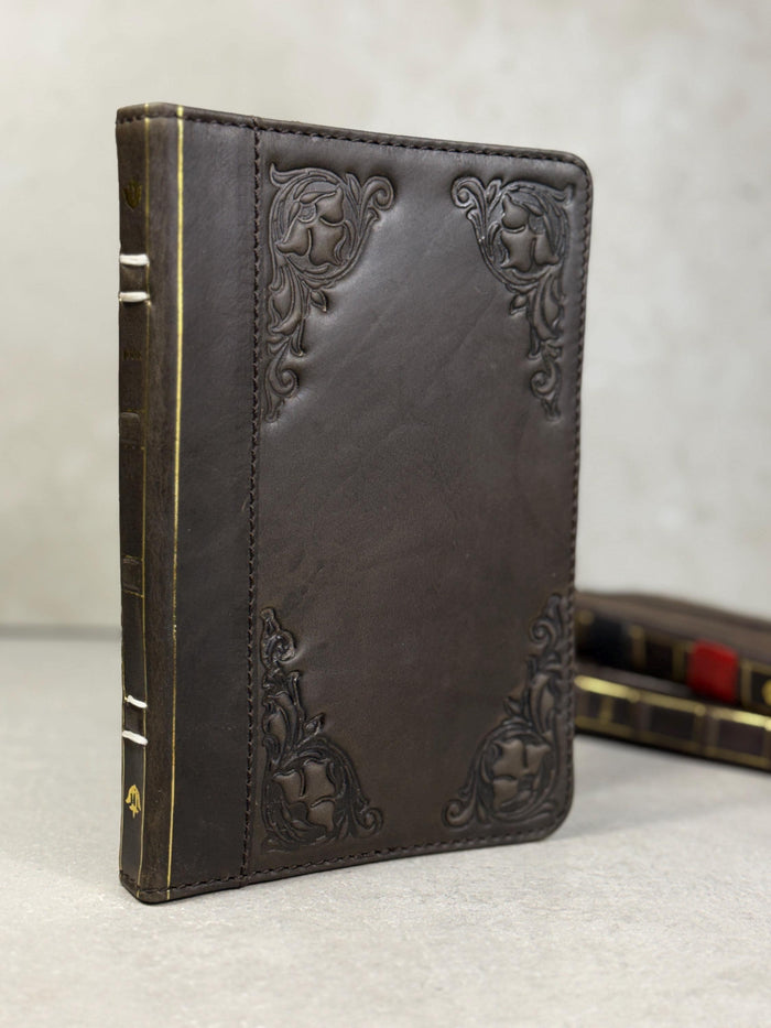 Handmade Leather Samsung tab A9+ A11+ Cover, Book Style Case with Pen Holder