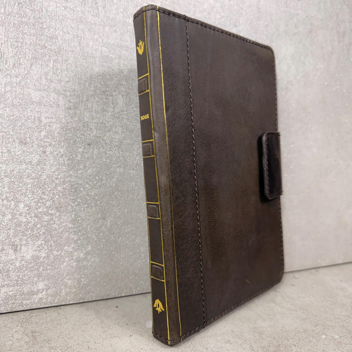 Handmade Leather Samsung tab A9+ A11+ Cover, Book Style Case with Pen Holder