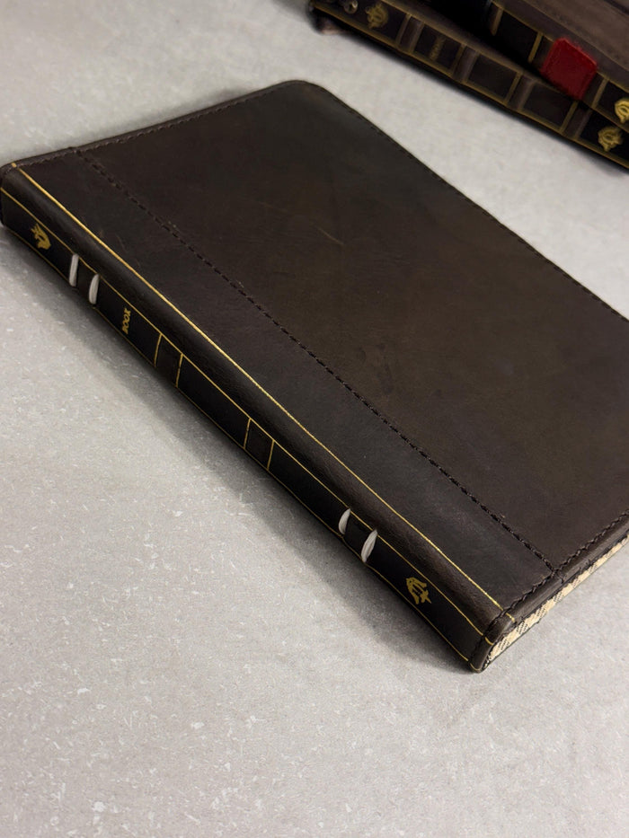Handmade Leather Samsung tab A9+ A11+ Cover, Book Style Case with Pen Holder