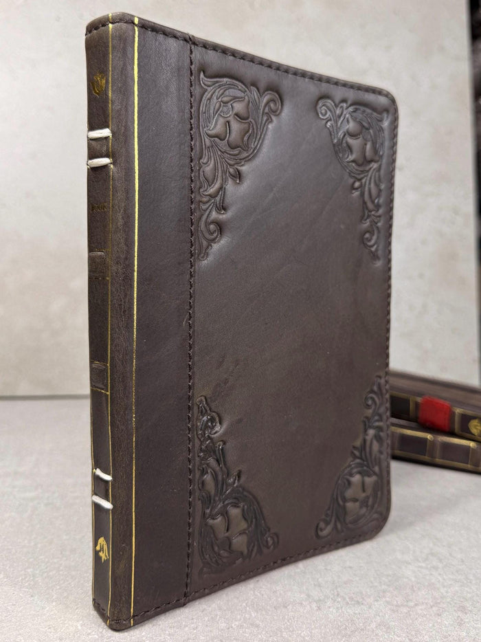Handmade Leather Samsung tab A9+ A11+ Cover, Book Style Case with Pen Holder