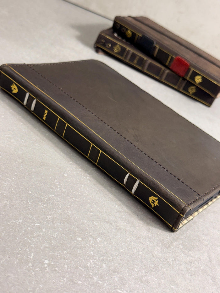 Handmade Leather Samsung tab A9+ A11+ Cover, Book Style Case with Pen Holder