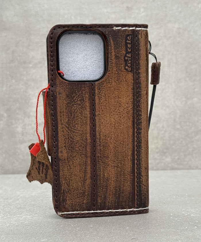 Handmade Leather Wallet Book Case for Galaxy Z Fold