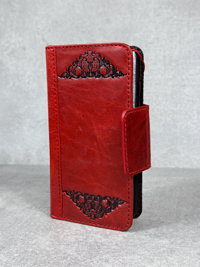 Handmade Leather Wallet Book Cover for Galaxy Z Fold 2/3/4/5/6/7