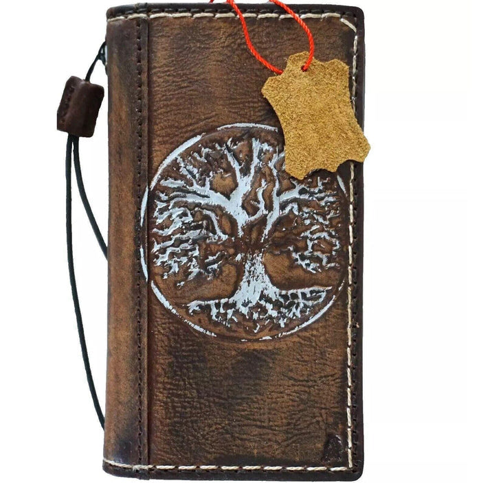 Handmade Leather Wallet Book Cover: For Honor Magic V3 Fold Art