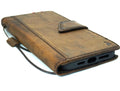Handmade Leather Wallet Case for Galaxy - Magnetic, Card Slots