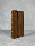 Handmade Leather Wallet Case for Galaxy: Book Design, Card Slots