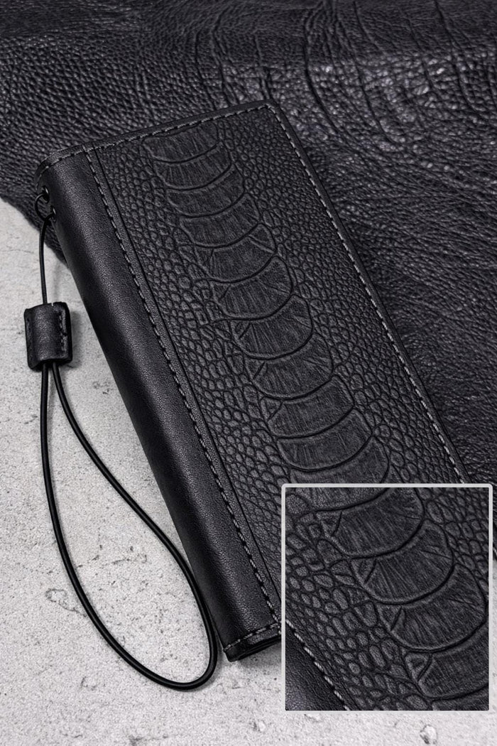 Handmade Leather Wallet Case for Galaxy: Book Design, Card Slots