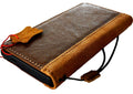 Handmade Leather Wallet Case for Galaxy: Book Design with Card Slots