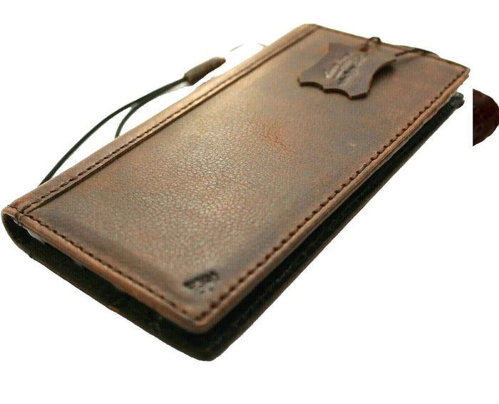 Handmade Leather Wallet Case for Galaxy S21 S22 S23 S24 Ultra Note 10 20