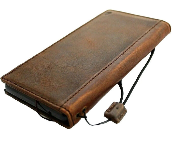 Handmade Leather Wallet Case for Galaxy S21 S22 S23 S24 Ultra Note 10 20