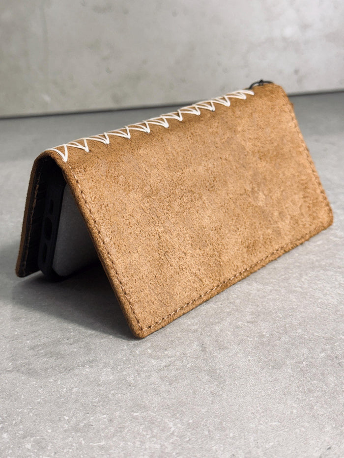 Handmade Leather Wallet Case for Galaxy S21 S22 S23 S24 Ultra Note 20