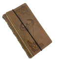 Handmade Leather Wallet Case for Galaxy Z Fold 2/3/4/5/6/7 - Art Book Design