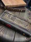 Handmade Leather Wallet Case for Galaxy Z Fold 2/3/4/5/6/7 - Art Design