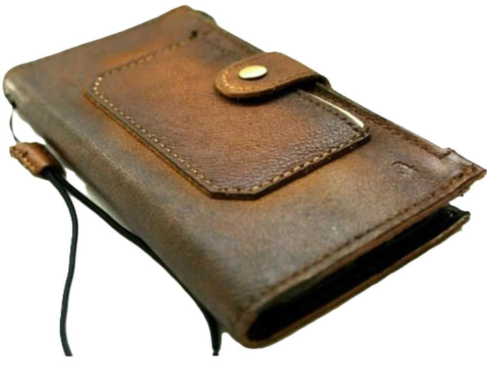 Handmade Leather Wallet Case for Galaxy Z Fold 2/3/4/5/6/7 - Book Style Zip Cover