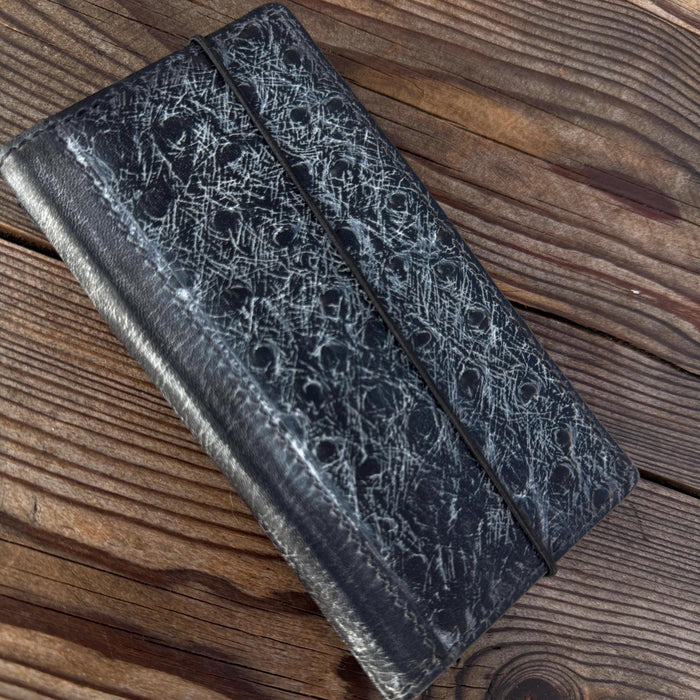 Handmade Leather Wallet Case for Galaxy Z Fold 2/3/4/5/6/7 - Polish Art Design