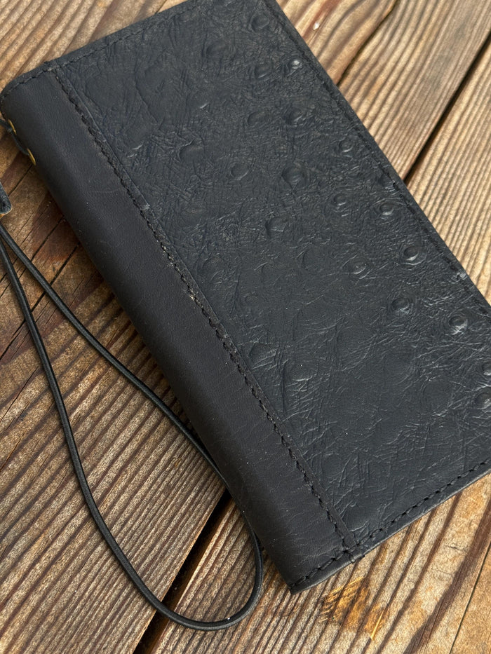 Handmade Leather Wallet Case for Galaxy Z Fold 2/3/4/5/6/7 - Polish Art Design