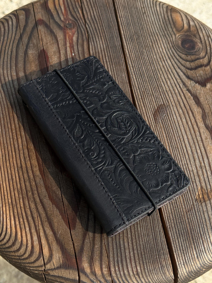 Handmade Leather Wallet Case for Galaxy Z Fold 2/3/4/5/6/7 - Polish Art Design
