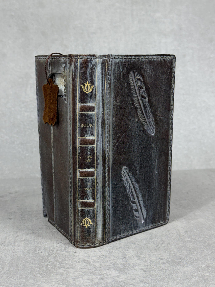 Handmade Leather Wallet Case for Galaxy Z Fold 2/3/4/5/6/7 - Polish Art Design