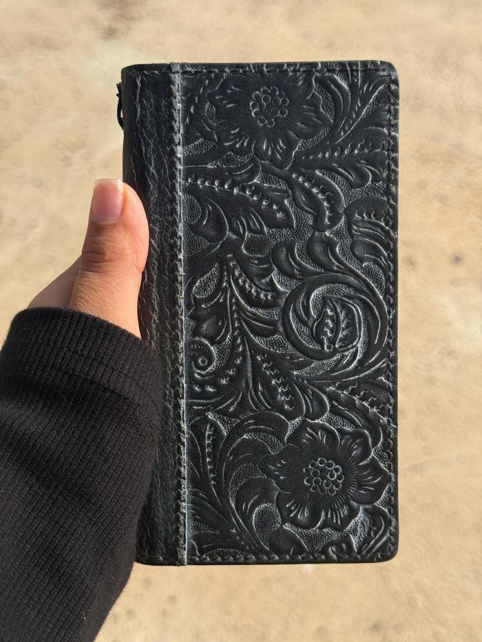 Handmade Leather Wallet Case for Galaxy Z Fold 2/3/4/5/6/7 - Polish Art Design