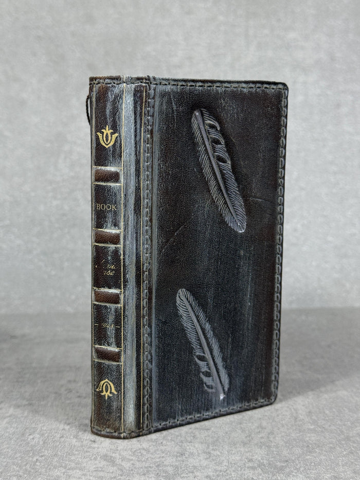 Handmade Leather Wallet Case for Galaxy Z Fold 2/3/4/5/6/7 - Polish Art Design
