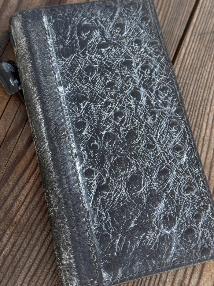 Handmade Leather Wallet Case for Galaxy Z Fold 2/3/4/5/6/7 - Polish Art Design