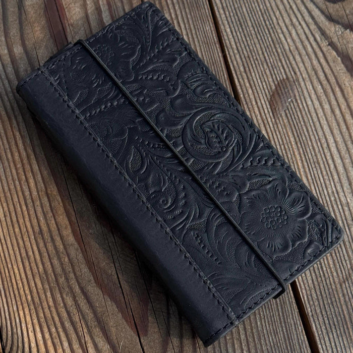 Handmade Leather Wallet Case for Galaxy Z Fold 2/3/4/5/6/7 - Polish Art Design