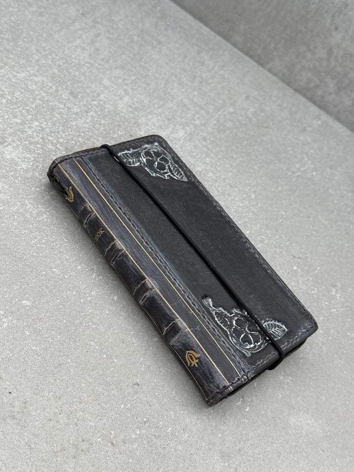 Handmade Leather Wallet Case for Galaxy Z Fold 2/3/4/5/6/7 - Polish Art Design