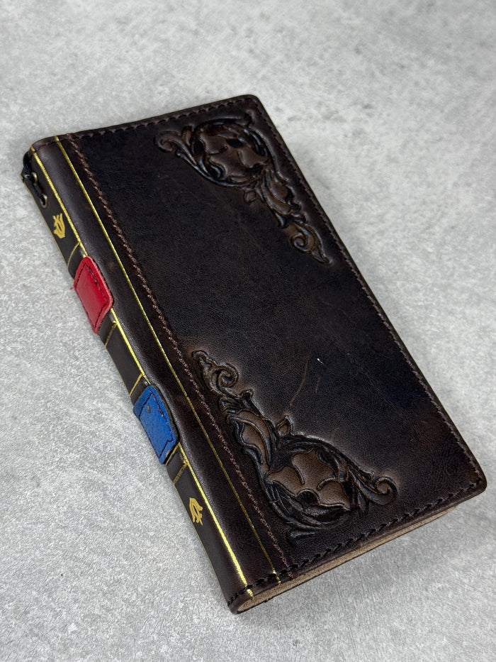 Handmade Leather Wallet Case for Galaxy Z Fold 2/3/4/5/6/7