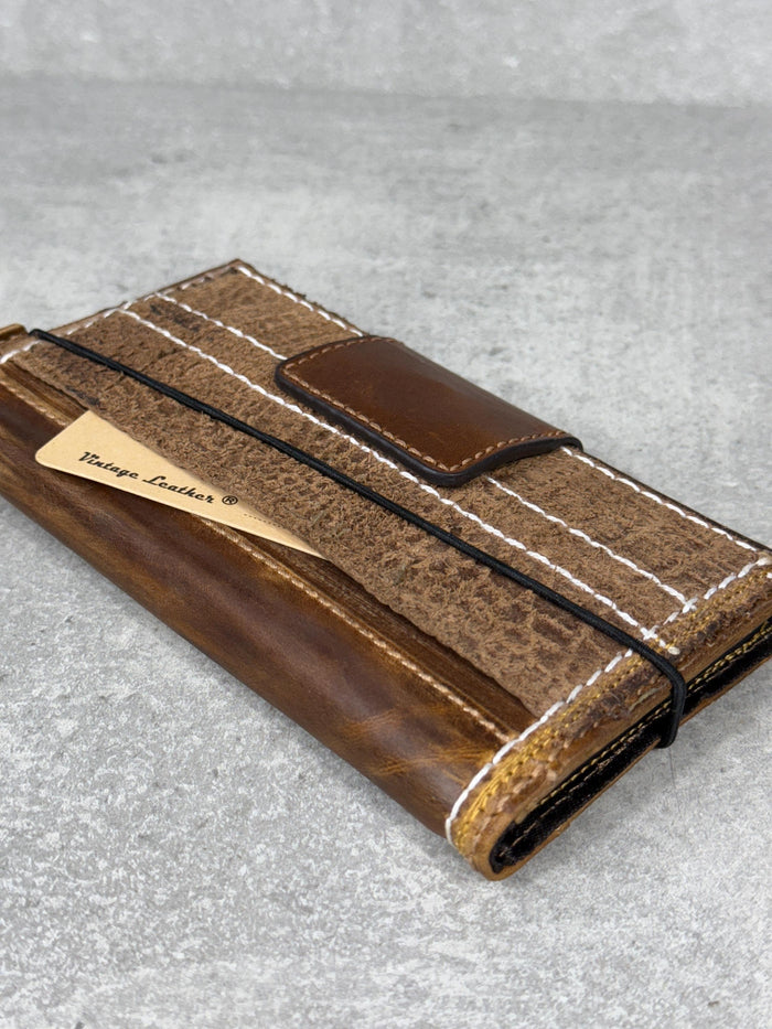 Handmade Leather Wallet Case for Galaxy Z Fold 2/3/4/5/6/7