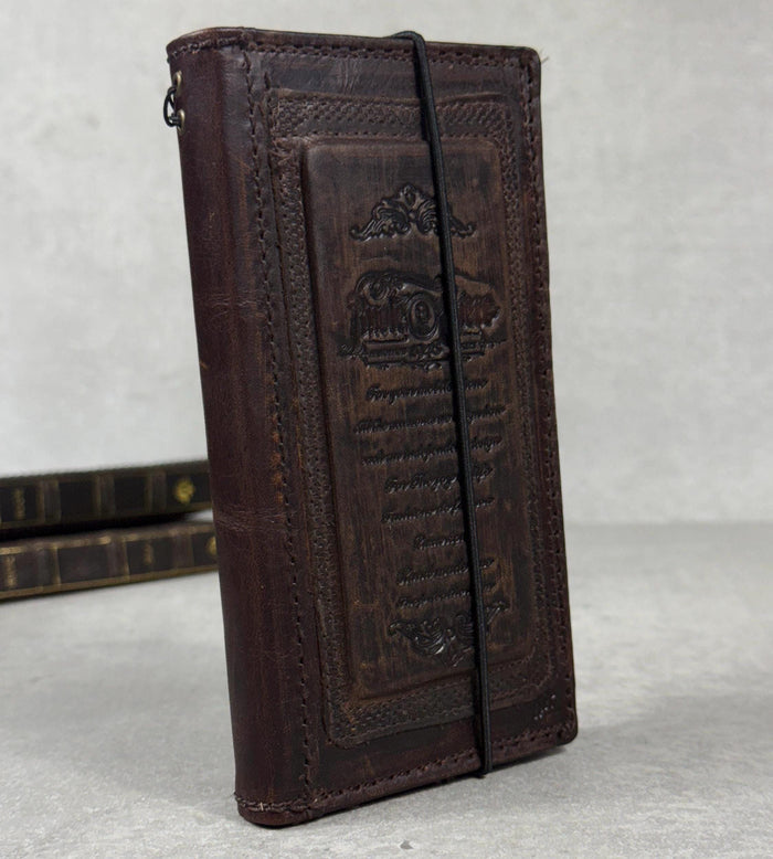 Handmade Leather Wallet Case for Galaxy Z Fold 2/3/4/5/6/7