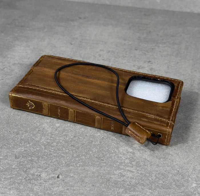Handmade Leather Wallet Case for Galaxy Z Fold 2/3/4/5/6/7