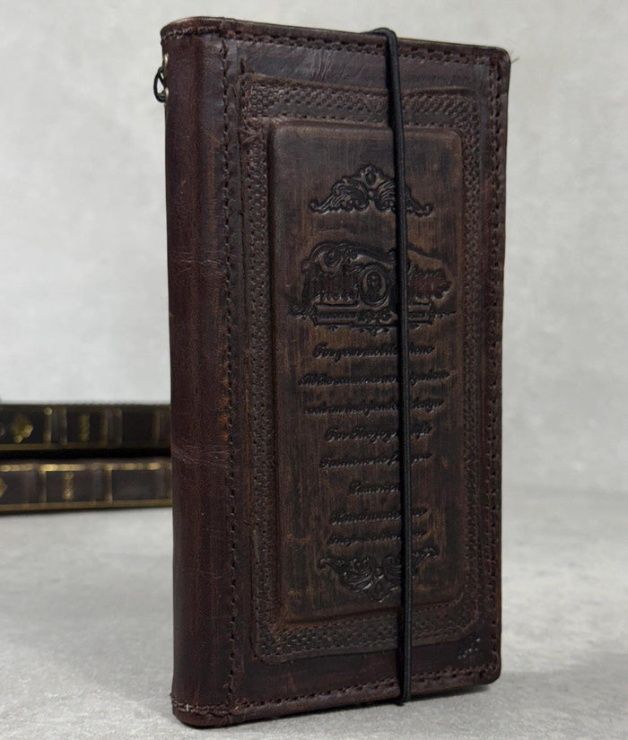 Handmade Leather Wallet Case for Galaxy Z Fold 2/3/4/5/6/7