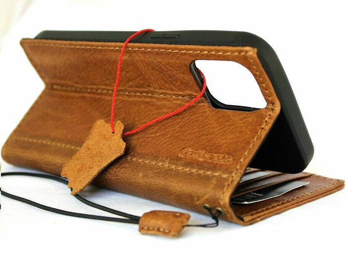 Handmade Leather Wallet Case for Galaxy Z Fold 2/3/4/5/6/7
