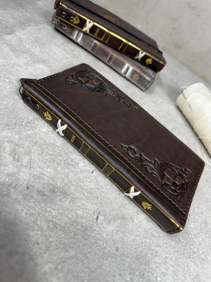Handmade Leather Wallet Case for Galaxy Z Fold 2/3/4/5/6/7