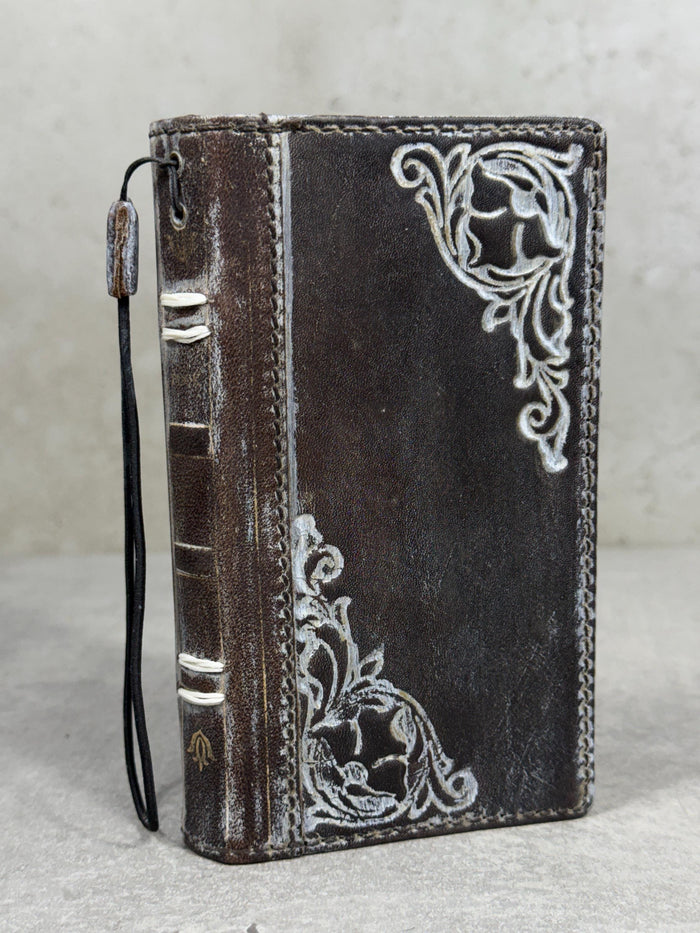 Handmade Leather Wallet Case for Galaxy Z Fold 2/3/4/5/6/7