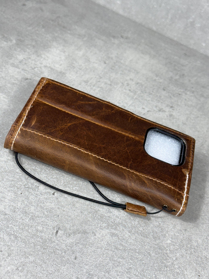 Handmade Leather Wallet Case for Galaxy Z Fold 2/3/4/5/6/7