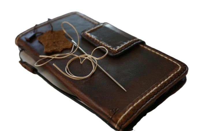 Handmade Leather Wallet Case for Galaxy Z Fold 3/4/5/6