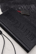 Handmade Leather Wallet Case for Galaxy Z Fold: Art Book Cover