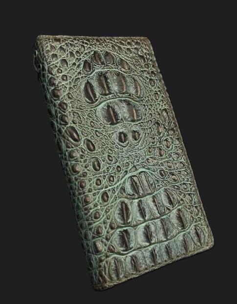 Handmade Leather Wallet Case for Galaxy Z Fold: Art Book Cover