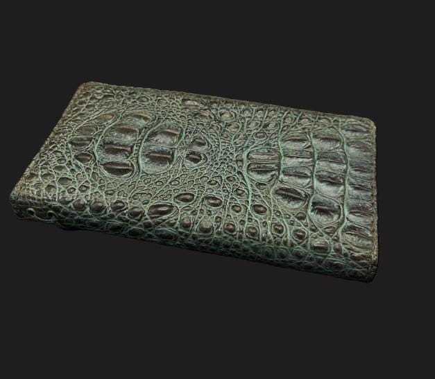Handmade Leather Wallet Case for Galaxy Z Fold: Art Book Cover