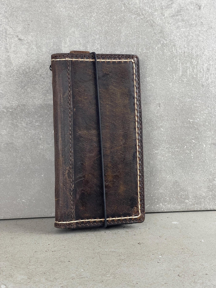 Handmade Leather Wallet Case for Galaxy Z Fold: Book Style Cover