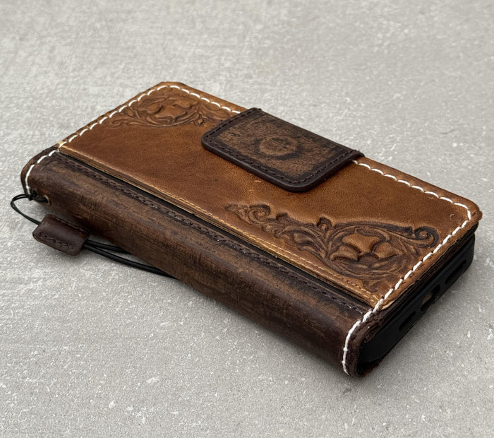 Handmade Leather Wallet Case for Galaxy Z Fold Series
