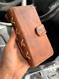 Handmade Leather Wallet Case for Galaxy Z Fold Ultra 8