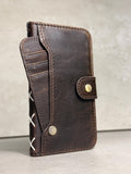 Handmade Leather Wallet Case for Galaxy Z Fold Ultra 8