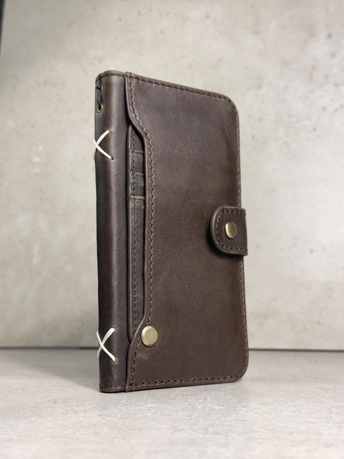 Handmade Leather Wallet Case for Galaxy Z Fold Ultra 8