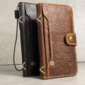 Handmade Leather Wallet Case for Galaxy Z Fold Ultra 8
