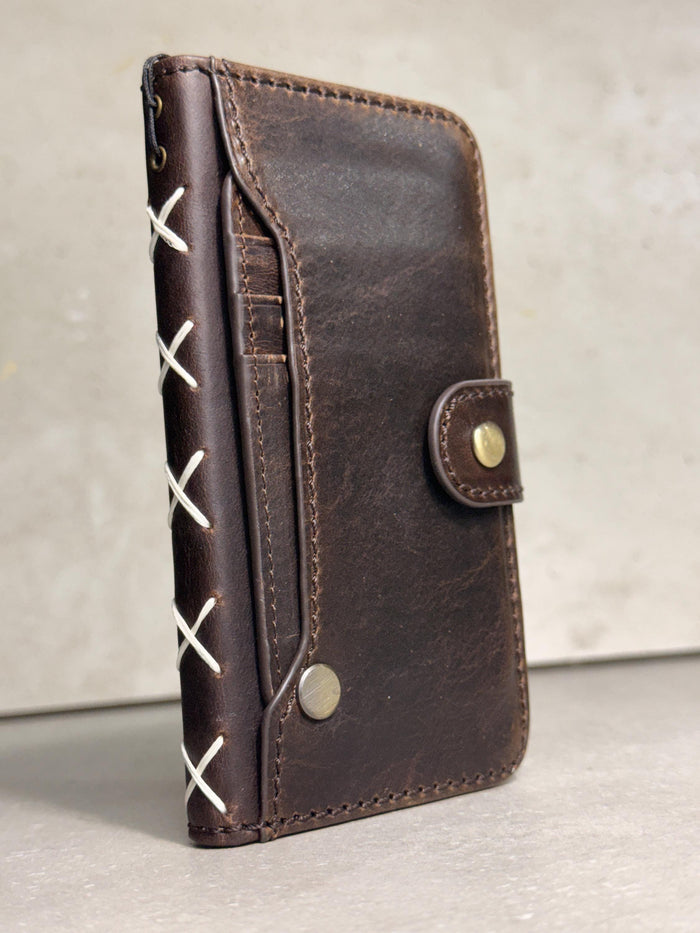 Handmade Leather Wallet Case for Galaxy Z Fold Ultra 8