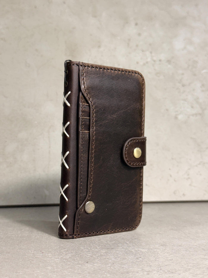 Handmade Leather Wallet Case for Galaxy Z Fold Ultra 8