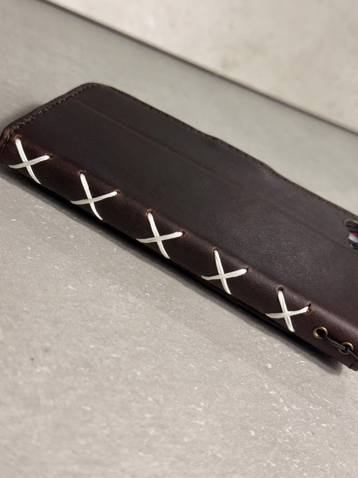 Handmade Leather Wallet Case for Galaxy Z Fold Ultra 8